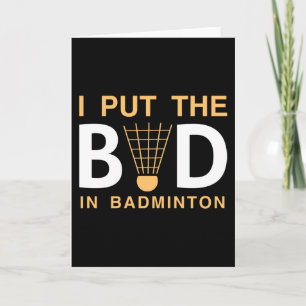 Carte Mauvais dans le Badminton