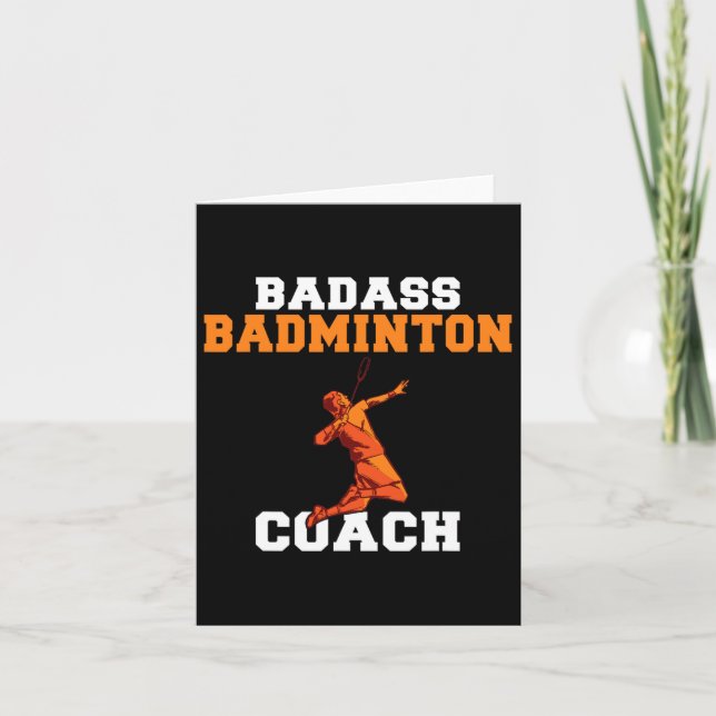 Carte Mauvais entraîneur Badminton (Devant)