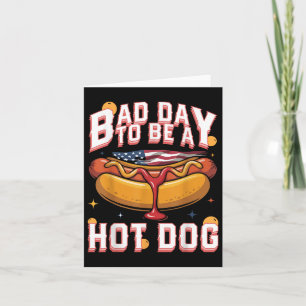 Carte Mauvais Jour Pour Être Un Chien Chaud _ Funny Patr