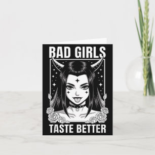 Carte Mauvaises filles ont meilleur goût Humour drôle Ta