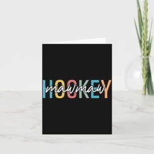 Carte Mawmaw hockey Rétro Vintage Amateur de hockey