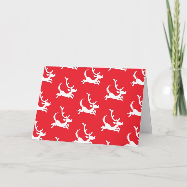 Carte Max the Reindeer Silhouette (Devant)