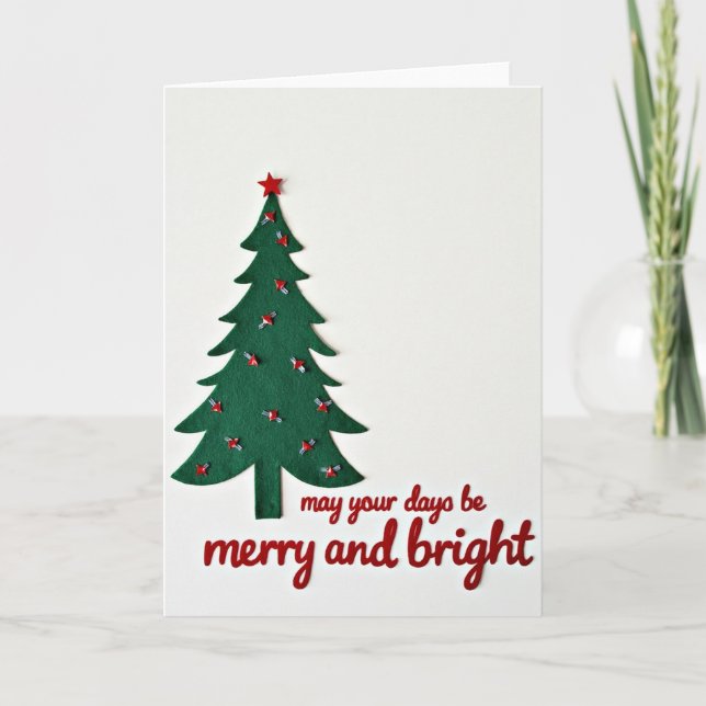 Carte May Your Days Be Merry and Bright (Devant)