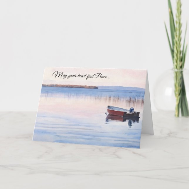 Carte May Your Heart Find Peace Sympathy/Thinking of You (Devant)