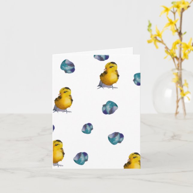 Carte Maybelline Hatched Cloth Easter Napkins (Fleur jaune)