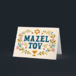 Carte MAZEL TOV BAR BAT MITZVAH Juif Personnalisable<br><div class="desc">Je vous ai dessiné un texte à la main. Idéal pour un bar, un bat mitzvah, un mariage juif ou autre événement. Ajoutez votre propre texte à l'intérieur de la carte ou modifiez les couleurs arrière - plans. Pour plus de designs et de couleurs, consultez ma boutique ! Ou dites-moi...</div>