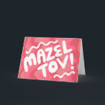 Carte MAZEL TOV BAR BAT MITZVAH Personnalisable Moderne<br><div class="desc">Je vous ai dessiné un texte à la main. Ajoutez votre propre texte à l'intérieur de la carte ou modifiez les couleurs arrière - plans. Pour plus de designs et de couleurs, consultez ma boutique ! Ou dites-moi si vous voulez quelque chose de personnalisé. J'ai aussi du papier d'emballage assorti...</div>