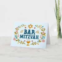 MAZEL TOV BAr MITZVAH Juif dessiné à la main