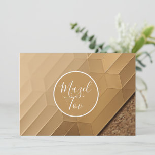 Carte Mazel Tov, Moderne Élégante, Félicitations J