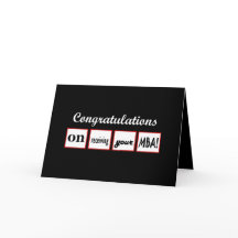 MBA Degree - NOM PERSONNALISÉ Félicitations -