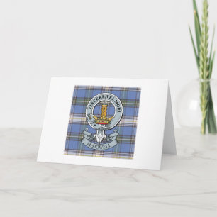 Carte McDowell Crest + Tartan Greeting Card