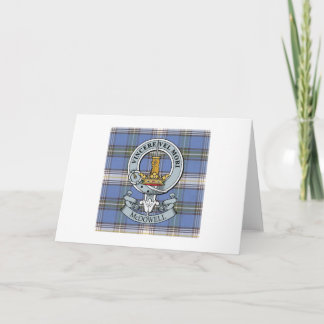 Carte McDowell Crest + Tartan Greeting Card