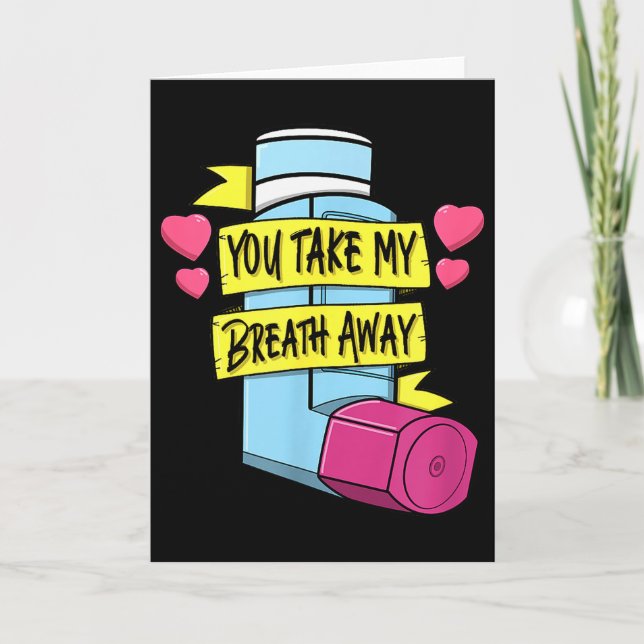 Carte Mdi Vous M'ôtez La Respiration Saint-Valentin Resp (Devant)