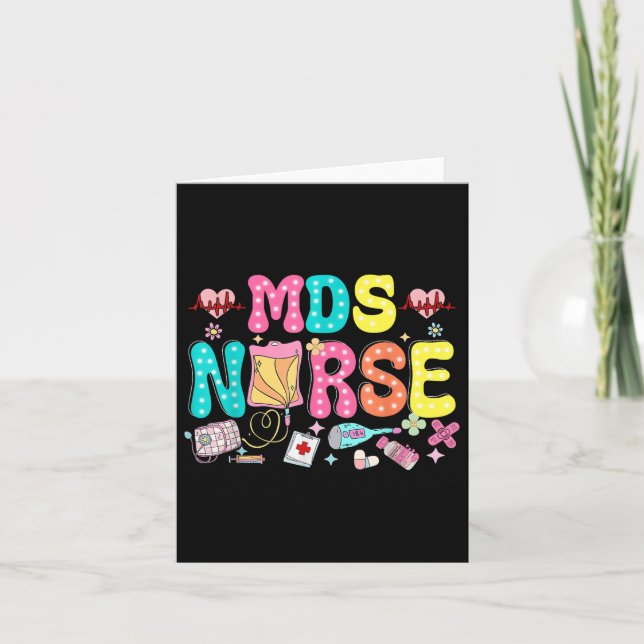 Carte Mds Infirmière Coeur Valentines Journée Infirmière (Devant)