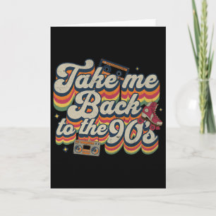 Carte Me Ramène à Les Années 90 Rétro Vintage Cos Hallow