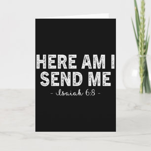 Carte Me voici, envoie-moi verset biblique Seigneur disa