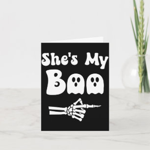 Carte Mec boo couple assorti halloween couples boo