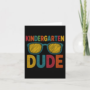 Carte Mec de maternelle drôle de premier jour de rentrée