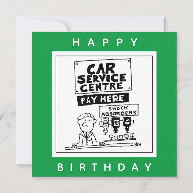 Carte Mécanique du centre de service automobile et amort (Devant)