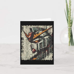 Carte Mécanique Japonaise Chef Robot Anime Art Vintage H