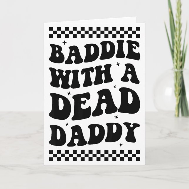 Carte Méchant Avec Un Papa Mort  (Devant)