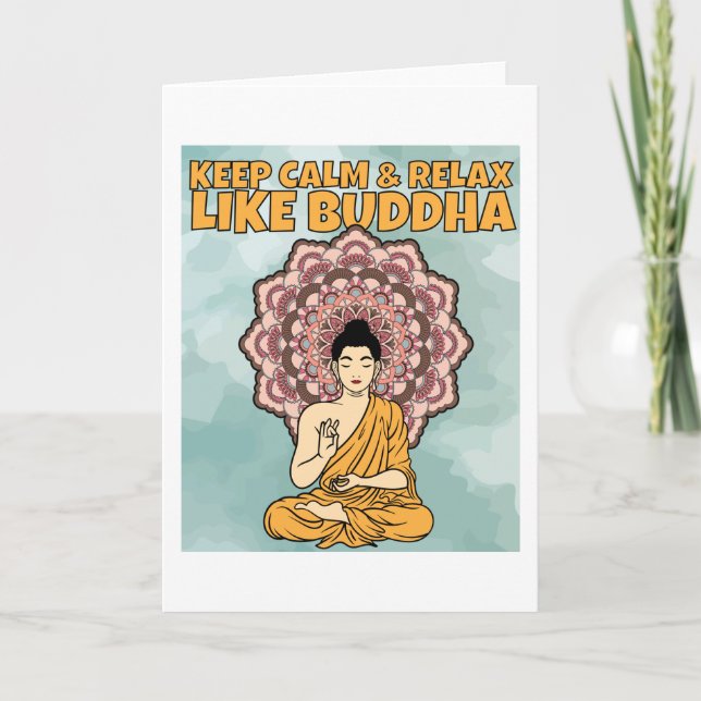 Carte Médaille De Bouddha Mandala Avec Dit (Devant)