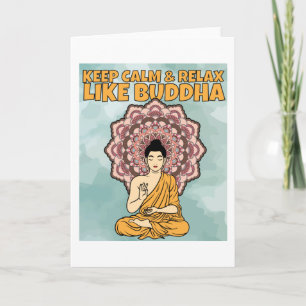 Carte Médaille De Bouddha Mandala Avec Dit