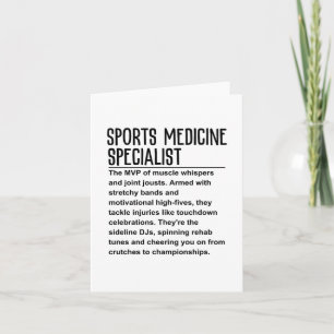 Carte Médecine du sport