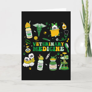 Carte Médecine vétérinaire St Patrick's Day Vet Tech Chi