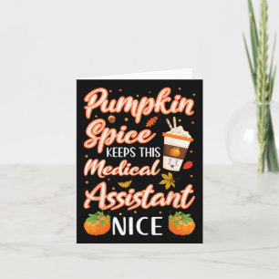 Carte Médical Istant Latte Épice Citrouille Automne