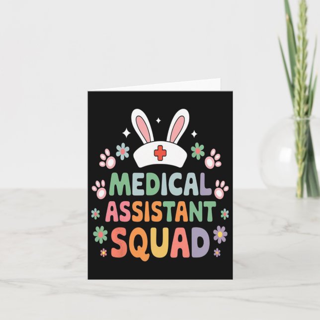 Carte Médicale Crâne Istant OEufs de lapin de Pâques (Devant)