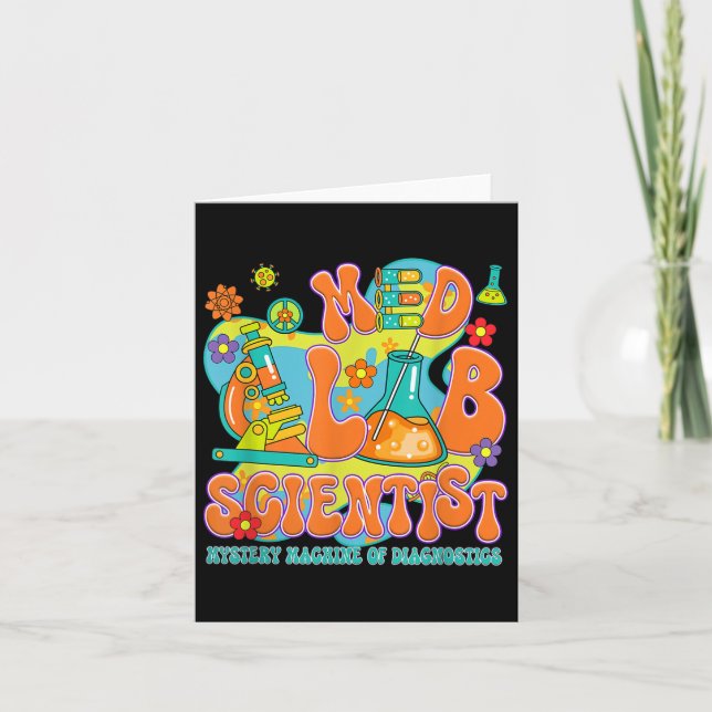 Carte Médicale Lab Scientist Retro Lab Week Run 2025 Mls (Devant)