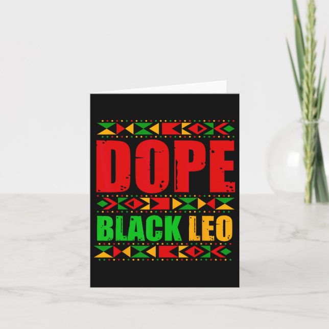 Carte Médicament Black Leo Black Histoire Mois Melanin A (Devant)