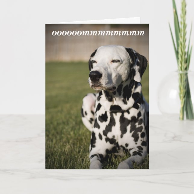 Carte Méditation dalmatienne (Devant)