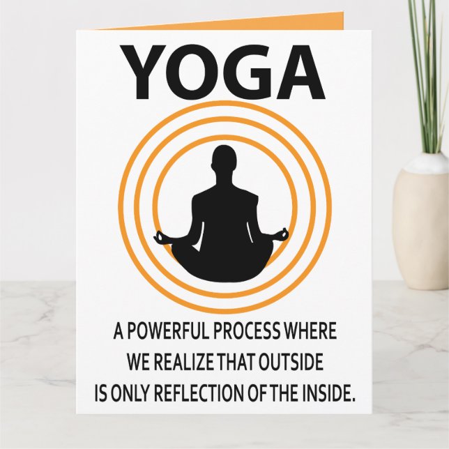 Carte Méditation de Yoga  (Devant)