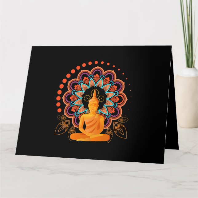 Carte Méditation spirituelle Bouddha (Devant)