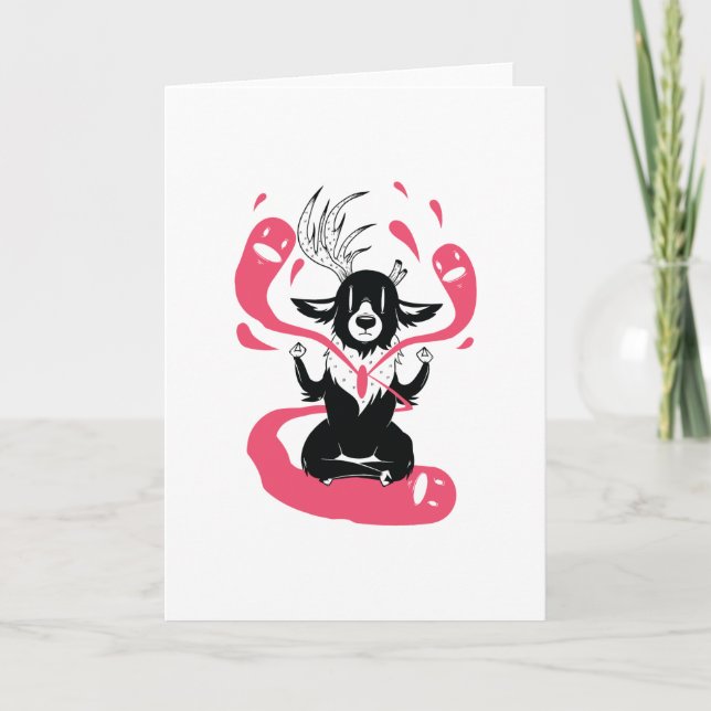 Carte Méditer le cerf (Devant)