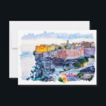 Carte Méditerranée Corse France Elégante aquarelle<br><div class="desc">Embarquez pour un voyage de style avec ce magnifique design méditerranéen corse pour capturer l'essence de cette île méditerranéenne enchanteresse,  cette oeuvre d'art est un mélange parfait de confort et d'esprit culturel. Fonctionne comme un souvenir ou une idée cadeau.</div>
