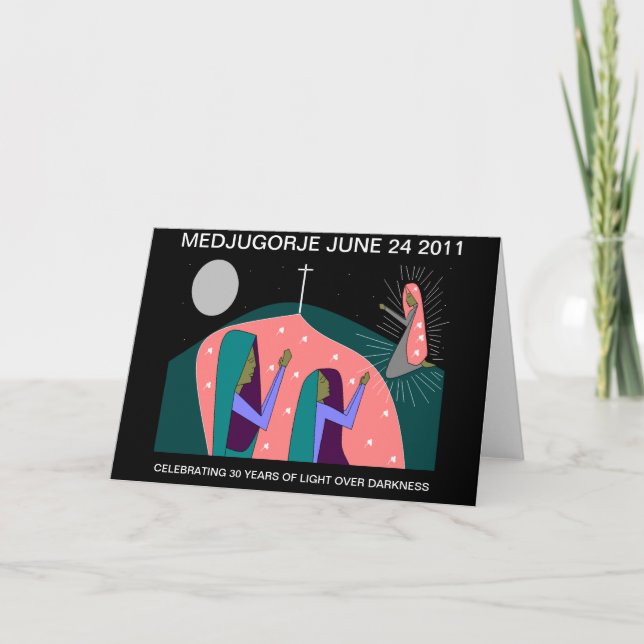 CARTE MEDJUGORJE ANNIVERSAIRE DE 30 ANS (Devant)