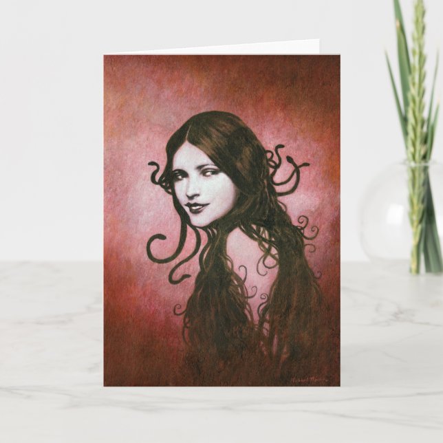 Carte Méduse vintage (Devant)