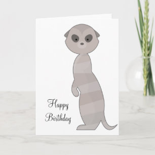 Carte Meerkat animal mou