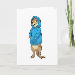 Carte Meerkat avec Sweat - shirt à capuche