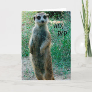 Carte Meerkat Bonne Fête des pères