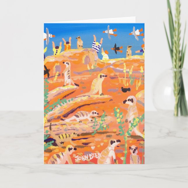 Carte Meerkats d'art de tinctorial de John (Devant)