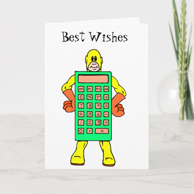 Carte Meet Mr Calculatoir Man (Devant)