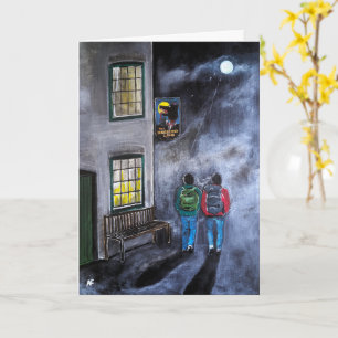 Carte Méfiez-vous de la Lune Peinture d'Alfred Fox