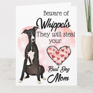 Carte Méfiez-vous des Whippets...Meilleure maman de chie