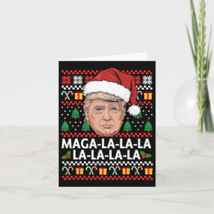 Carte Mega La La Donald Trump 47 Vilaine sueur de Noël