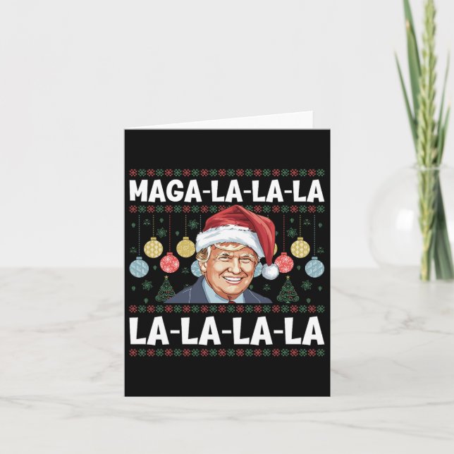 Carte Mega La La Donald Trump Potus 47 Mauvais Noël (Devant)