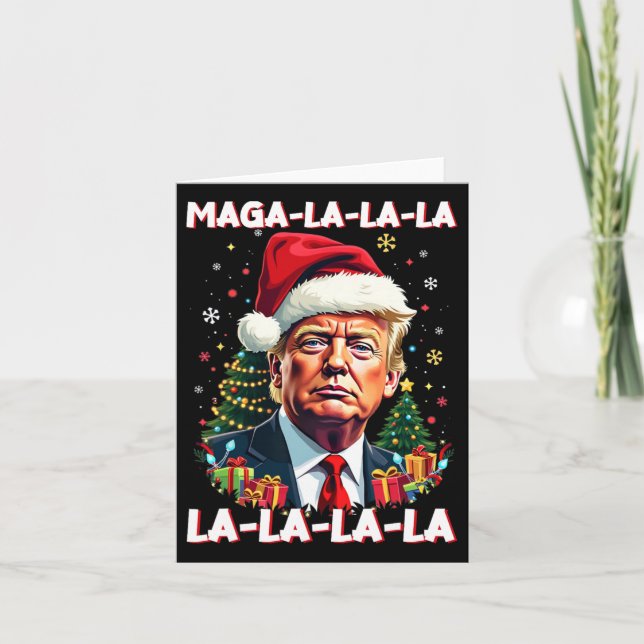 Carte Mega La La Donald Trump Potus 47 Mauvais Noël (Devant)